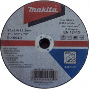 Disco de Corte Ferro 7"x3/32/78 Makita 